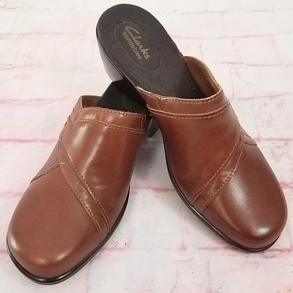 clarks bendables mules